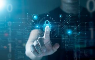 cybersecurity privacy protection concept. information security and encryption, secure access to user's personal information, secure Internet access, cybersecurity.